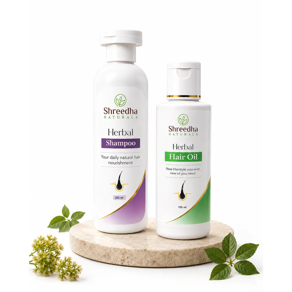 Shreedha Hair Care Combo (Hair Oil + Shampoo)
